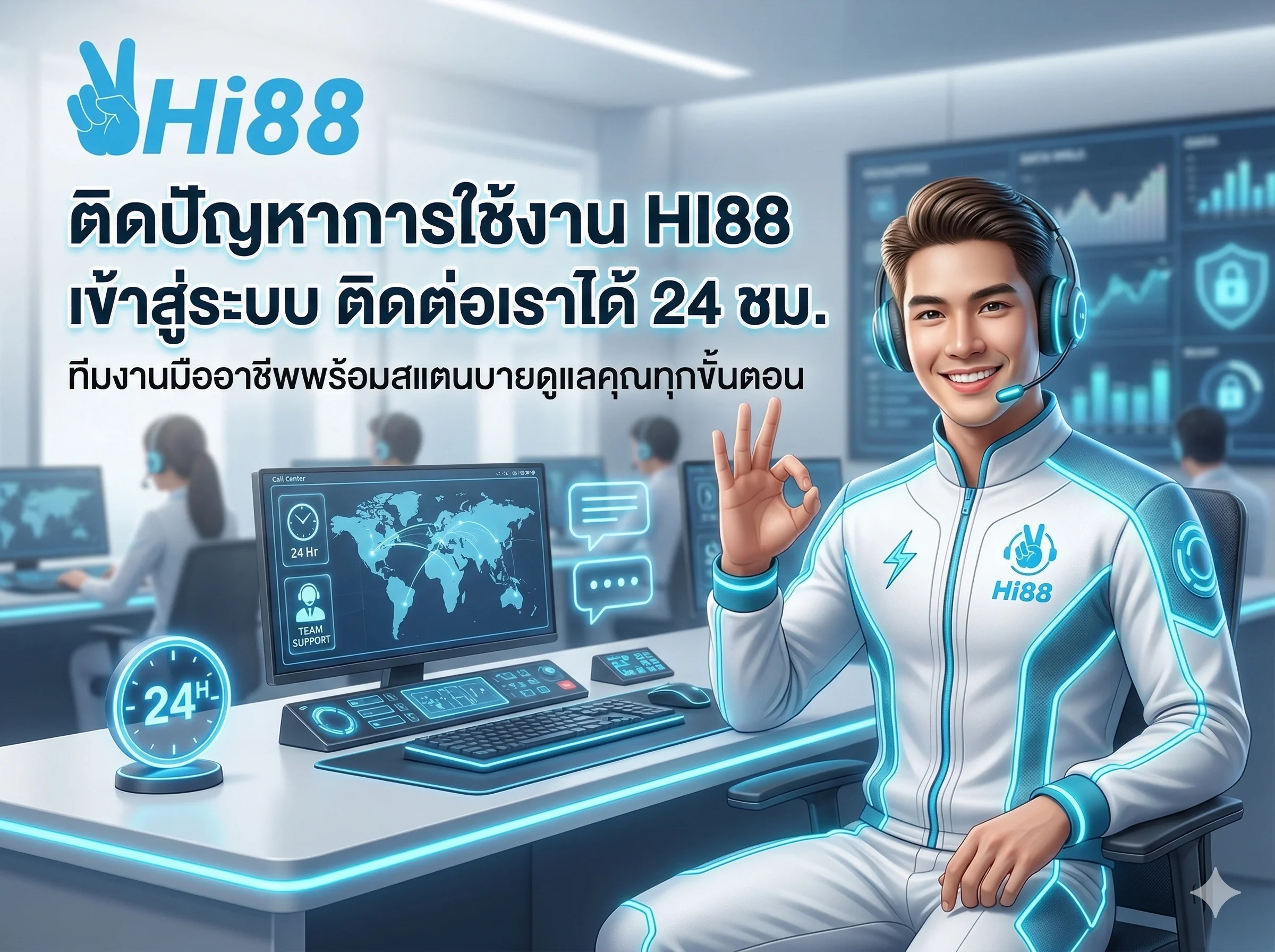 HI88 เข้าสู่ระบบ ติดต่อเจ้าหน้าที่บริการลูกค้าได้ตลอด 24 ชั่วโมง