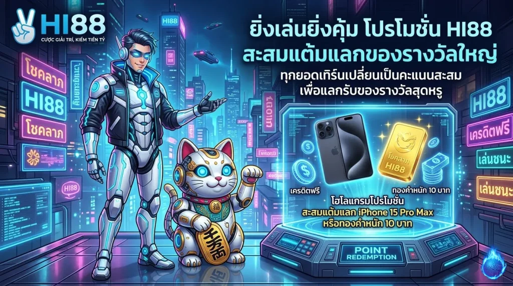 โปรโมชั่น HI88 สะสมแต้มแลกของรางวัลและเครดิตฟรีมากมาย