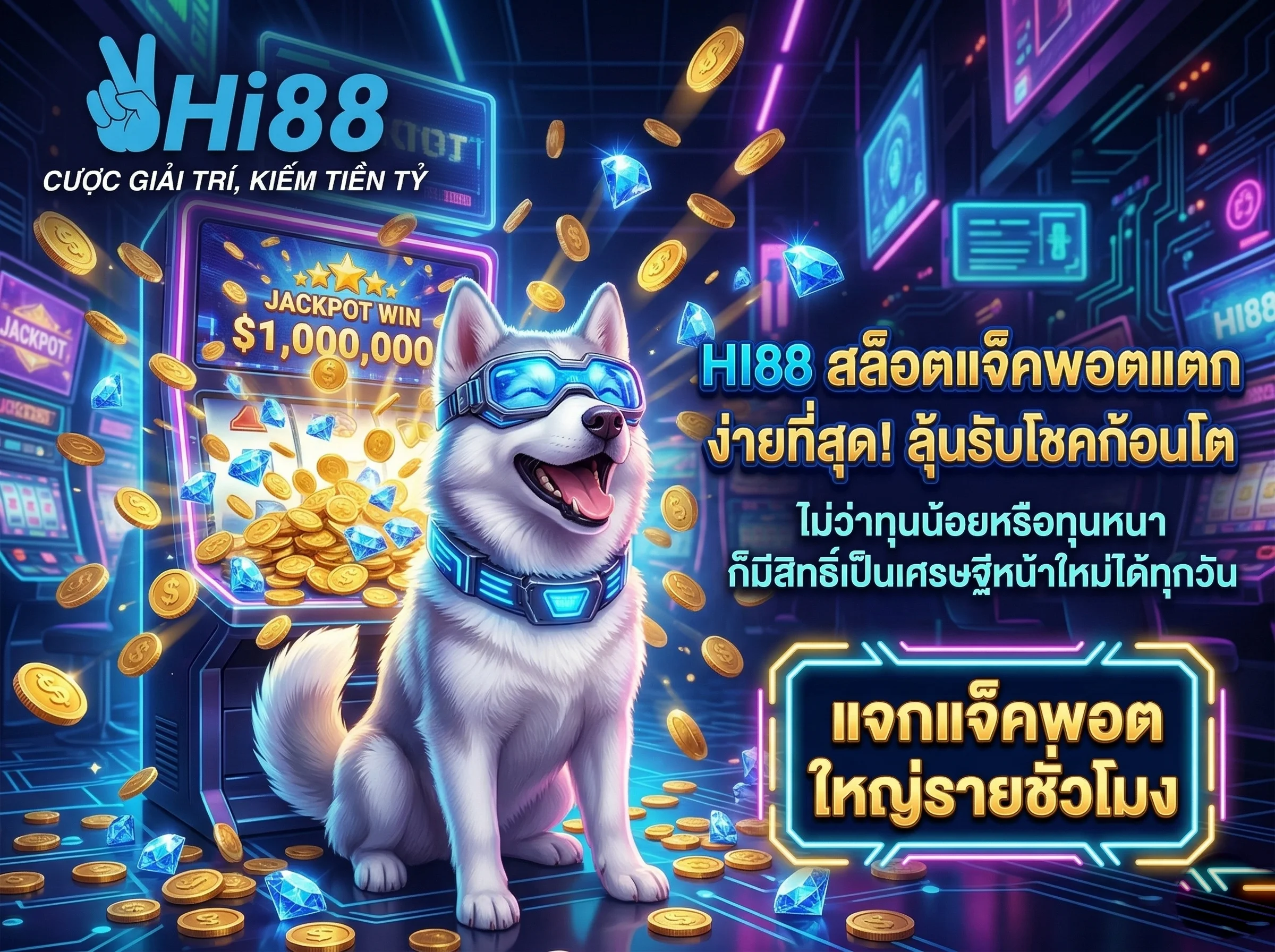 HI88 สล็อตแจ็คพอตแตก เล่นง่ายจ่ายจริง แจกหนักทุกวัน