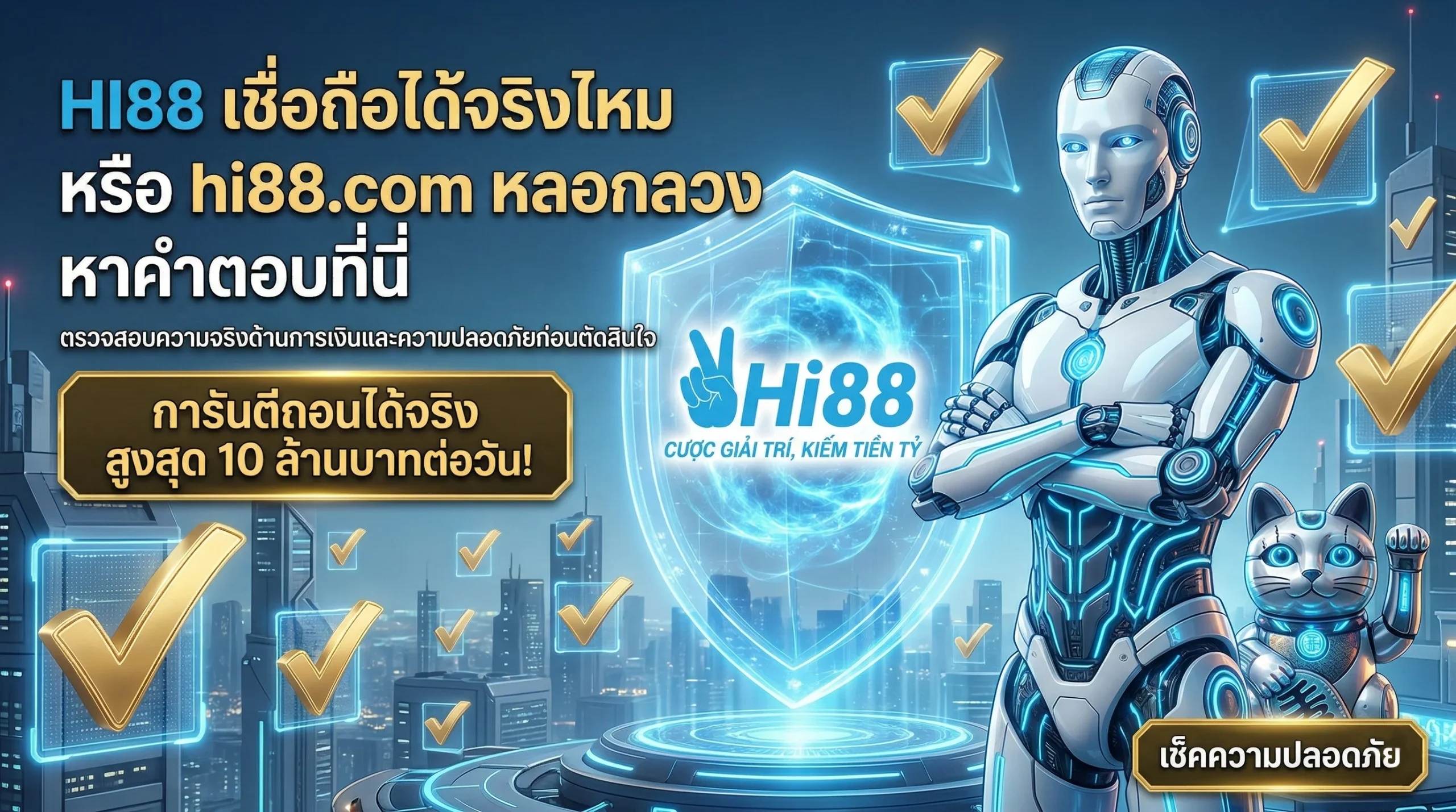 hi88 เชื่อถือได้จริงไหม ตรวจสอบความปลอดภัย hi88.com หลอกลวงหรือไม่